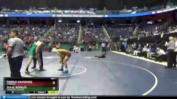 1 lbs Quarterfinal - Doug Bowles, Uwharrie Charter vs Darius Saunooke, Cherokee