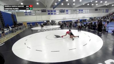 125 lbs Quarterfinal - Christina Flores, Villa Park High School vs Isabella Garcia Sanchez, Santa Ana Wrestling Club