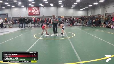 62 lbs Cons. Round 3 - Ryan Ishikawa, Bandits WC vs Kaiden Calder, Hanover Hawkeye Youth Wrestlin