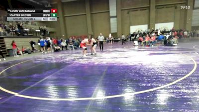 215 lbs Champ. Round 3 - Carter Brown, Lafayette (Wildwood) vs Louis Van Batavia, Park Hill