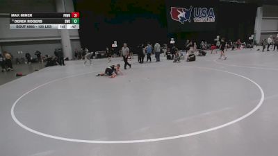 105 lbs Cons. Sub-quarters - Max Miner, Prodigy Wrestling vs Derek Rogers, Southport Wrestling Club