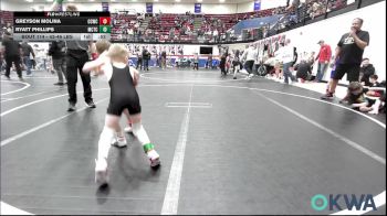 43-46 lbs Consi Of 4 - Greyson Molina, Cotton County Wrestling Club vs Ryatt Phillips, Murray County Takedown Club