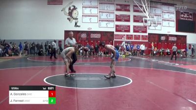 125 lbs Quarterfinal - Andre Gonzales, Ohio State vs Jax Forrest, Unaffiliated