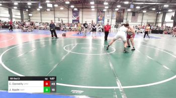 285 lbs Rr Rnd 3 - Cole Donnelly, Upstate Uprising vs Jackson Apple, Eastside Ice