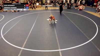 56 lbs Champ. Round 3 - Kash McKinney, IA vs Jeremiah Hosman, IL