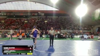 3A 120 lbs Champ. Round 1 - Jaden Lerwill, Sugar-Salem vs Kobie Baxter, Fruitland