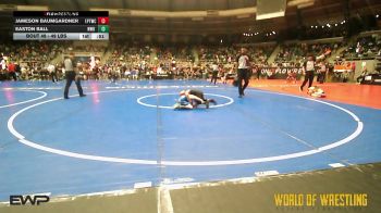 49 lbs Round Of 16 - Jameson Baumgardner, El Paso Texas Wrestling Club vs Easton Ball, NWo Wrestling Club