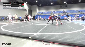 130-140 lbs 3rd Place - Daylen Davis, Wave Wrestling Club (TN) vs Caleb Miller, Fort Gibson Youth Wrestling