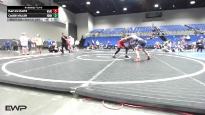 130-140 lbs 3rd Place - Daylen Davis, Wave Wrestling Club (TN) vs Caleb Miller, Fort Gibson Youth Wrestling