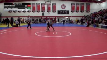 125 lbs Champ. Round 1 - Joseph Zuniga, Cerritos College vs Wilfredo Noriega, East Los Angeles College