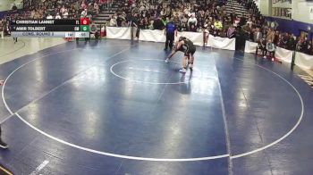 132 lbs Cons. Round 2 - Amir Tolbert, Cimarron Memorial vs Christian Lannet, Faith Lutheran