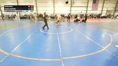 138 lbs Consi Of 16 #1 - Ryan Ball, NY vs Kase Hopper, FL
