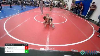 58 lbs Quarterfinal - Easton Woodward, Battlefield Wrestling Club vs Easton Scott, Tahlequah Wrestling Club