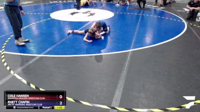 70 lbs Round 1 - Rhett Chafin, Arctic Warriors Wrestling Club vs Cole Hansen, Soldotna Whalers Wrestling Club