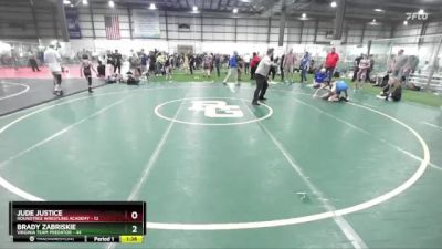 95 lbs Semifinal - Brady Zabriskie, Virginia Team Predator vs Jude Justice, Roundtree Wrestling Academy