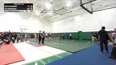 132 lbs Cons. Round 2 - Jaz Rodriguez, Ramona (Riverside) vs Isaiah Ramirez, North Torrance