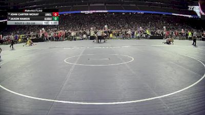 D2-106 lbs Champ. Round 1 - Jaxon Ramos, Allendale HS vs John Carter McKay, Lowell HS