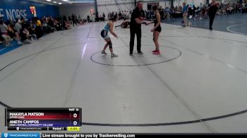110 lbs 7th Place Match - Aneth Campos, Iowa Central Community College vs Makayla Matson, Upper Iowa