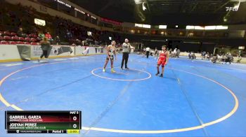 133 lbs Quarterfinal - Gabriell Garza, Dominate Club Wrestling vs Josyah Perez, Grindhouse Wrestling Club