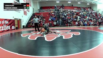 126 lbs 3rd Place Match - Ethan Kling, North Canton (Hoover) vs Kamuari Jordan, Riverside