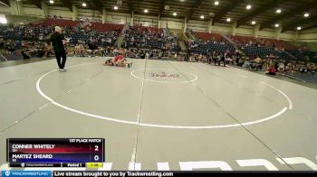 102 lbs 1st Place Match - Conner Whitely, OH vs Martez Sheard, WI