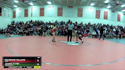 145 lbs Quarterfinal - Joanna Flynn, Strongsville vs Mackenzie Williams, Field