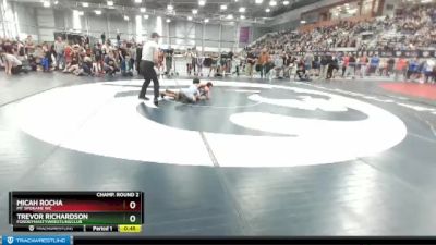 97 lbs Champ. Round 2 - Trevor Richardson, FordDynastyWrestlingClub vs Micah Rocha, Mt Spokane WC