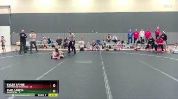 68 lbs Round 1 (6 Team) - Max Garcia, Ranger WC vs Syler Sayne, Crossroads Wrestling