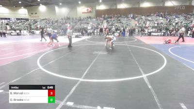 144 lbs 3rd Place - Ben Marvel, Buckaroo WC vs Darren Brooks, Nevada Elite