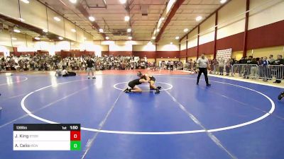 138 lbs Round Of 16 - James King, Beat The Streets Rhode Island vs Anthony Celio, Iron Faith Wrestling