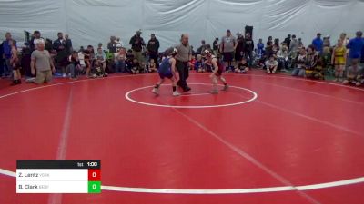 70 lbs Round Of 16 - Zachary Lentz, York vs Benson Clark, Bedford