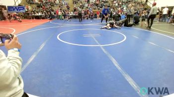 110-117 lbs Quarterfinal - Zoe Parish, Wagoner Takedown Club vs Hanley Heflin, Vinita Kids Wrestling