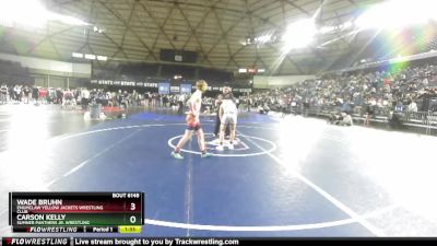 120 lbs Quarterfinal - Wade Bruhn, Enumclaw Yellow Jackets Wrestling Club vs Carson Kelly, Sumner Panthers Jr. Wrestling