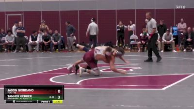 157 lbs Tanner Gerber, Wisconsin-La Crosse vs Jason Giordano, TCNJ