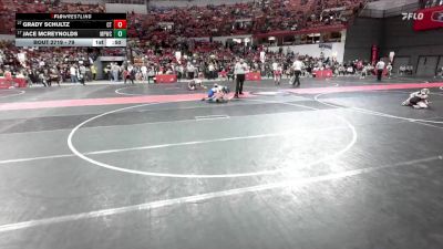 79 lbs Cons. Round 4 - Jace McReynolds, Mineral Point Wrestling Club vs Grady Schultz, Crass Trained