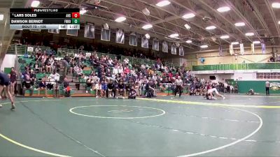 126 lbs Champ. Round 1 - Dawson Berndt, Fremont Ross vs Lars Soles, Archbold High School