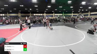 144 lbs Round Of 32 - Haven Owens, Arkansas WC vs Shawn Bamba, Grindhouse WC