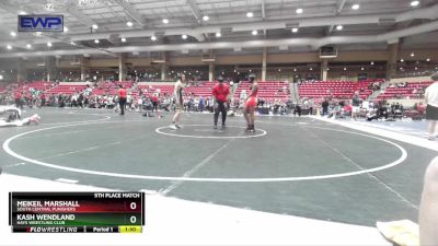 120 lbs 5th Place Match - Meikeil Marshall, South Central Punishers vs Kash Wendland, Hays Wrestling Club