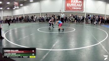 67 lbs Cons. Round 4 - Corbin Ballard, Haymarket Hurricanes Wrestling vs Colton Warf, Smithfield Youth Wrestling