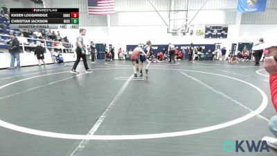 52 lbs Quarterfinal - Kasen Loughridge, Duncan Demon Wrestling vs Christian Jackson, Husky WC