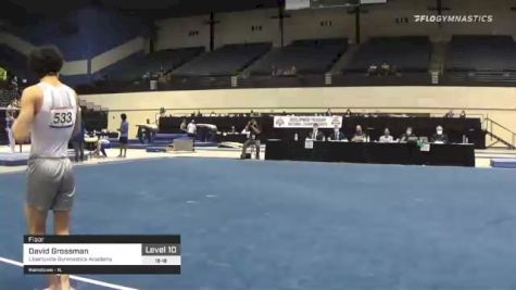 David Grossman - Floor, Libertyville Gymnastics Academy - 2021 USA Gymnastics Development Program National Championships