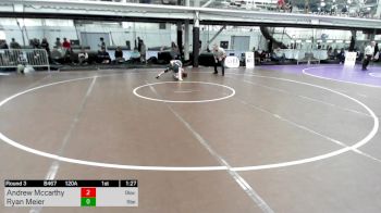 120A lbs Rr Rnd 3 - Andrew Mccarthy, Blackstone vs Ryan Meier, Blair Academy