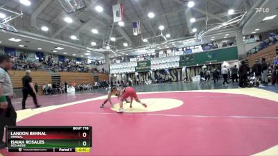 126 lbs Cons. Round 4 - Landon Bernal, Imperial vs Isaiah Rosales, Oceanside