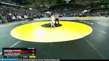 Girls 110 lbs Cons. Semi - Ellabelle Taylor, Rogers (Spokane) (Girls) vs Marjorie McDaniel, Orting (Girls)