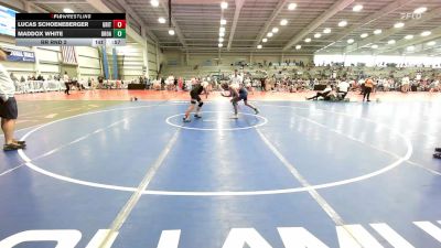 150 lbs Rr Rnd 2 - Lucas Schoeneberger, Grit Mat Club Blue vs Maddox White, Broad Axe White