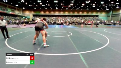 285 lbs Round Of 64 - Damien Nelson, Grantsville vs Braiden Moon, Layton