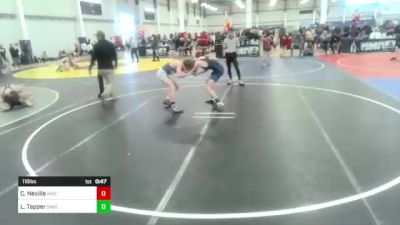 116 lbs Consi Of 8 #1 - Carter Neville, Arizona Cross Training WC vs Landon Tapper, Sabercat WC