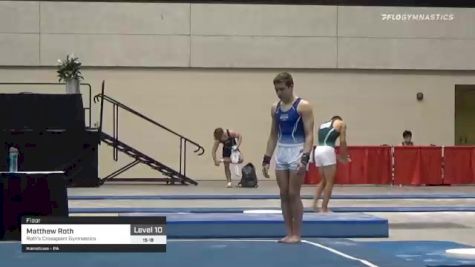 Matthew Roth - Floor, Roth's Crosspoint Gymnastics - 2021 USA Gymnastics Development Program National Championships