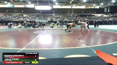 150 lbs 1st Place Match - Carlos Valdez, Bishop Kelly vs Nathan Gugelman Ii, American Falls