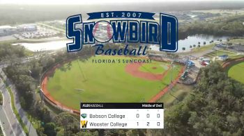 Babson College vs. Wooster College - 2023 Snowbird Baseball